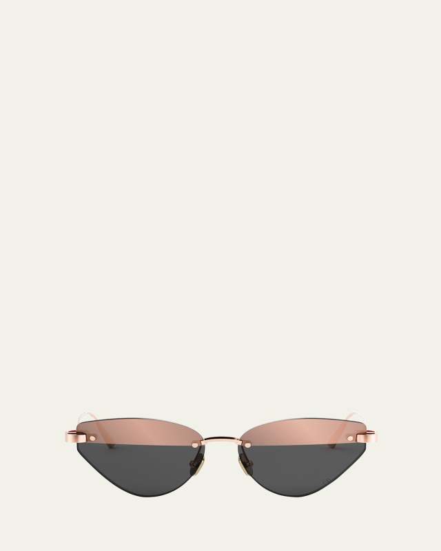 CDior B5U Metal Cat-Eye Sunglasses